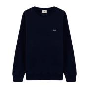 Autry Navy Blue Rund Hals Sweatshirt Blue, Herr