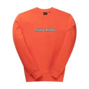 Daily Paper Strukturerad Crop Top med Logobroderi Orange, Herr