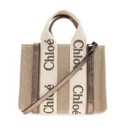 Chloé Väska Woody Liten Beige, Dam