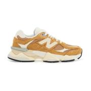 New Balance Sneakers i mesh och mocka med N-monogram Brown, Herr