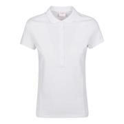 Sun68 Logo Strass Polo Shirt White, Dam