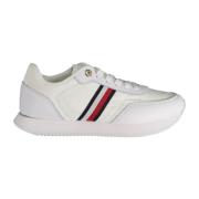 Tommy Hilfiger Sportiga Snörskor med Kontrastdetaljer White, Dam