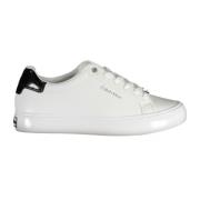 Calvin Klein Sportiga vita sneakers med kontrastdetaljer White, Dam