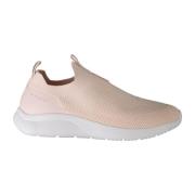 Fila Rosa Sportiga Elastiska Sneakers för Damer Pink, Dam