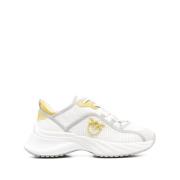 Pinko Chunky Gummisula Sneakers Vit White, Dam