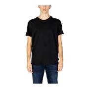 Moschino Svart Bomull Crew Neck T-shirt Black, Herr