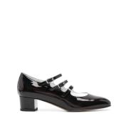 Carel Svart läder Mary Janes pumps Black, Dam