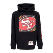 Mitchell & Ness NFL Big Face Hoodie Svart Black, Herr