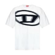 Diesel Herr T-Shirts & Polos Bianco Ss25 White, Herr