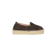 Manebí Mocka Espadrille Plattformsandaler Brown, Dam