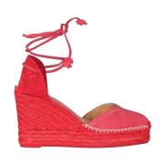 Castañer Kil Espadrillos med mocka och bomull Pink, Dam