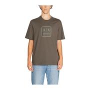 Armani Exchange Klassisk Bomull T-shirt Kollektion Green, Herr