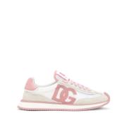 Dolce & Gabbana Vita och rosa sneakers för kvinnor Pink, Dam