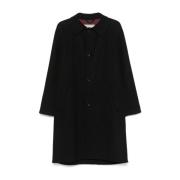 Paltò Lång ullrock Nero Aw24 Black, Herr