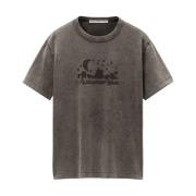 Alexander Wang Grå T-shirt med främre tryck Gray, Herr