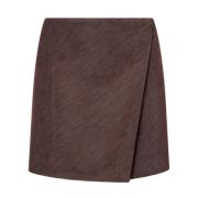 Philosophy di Lorenzo Serafini Brun Elastisk Kjol Aw24 Brown, Dam