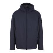 Stone Island Vattentät huva blousonjacka Blue, Herr