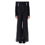 MM6 Maison Margiela Svart Silke Pyjamas Stil Byxor Black, Dam