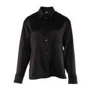 Max Mara Svart Polyester Damblus Black, Dam