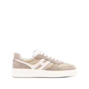 Hogan Beige Sneakers för Män Beige, Herr