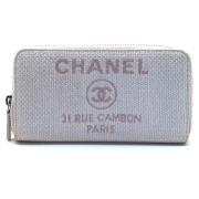 Chanel Vintage Pre-owned Laeder plnbcker Gray, Dam