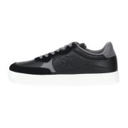 Calvin Klein Jeans Svarta Sneakers med Mockadetalj Black, Herr