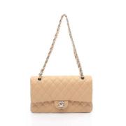 Chanel Vintage Pre-owned Laeder chanel-vskor Beige, Dam