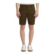 Dsquared2 Bomull Cargo Bermuda Shorts Green, Herr