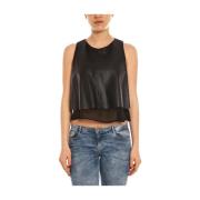 Daniele Alessandrini Stilig Top Sweatshirt Ermelinda Black, Dam