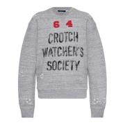 Dsquared2 Tryckt sweatshirt Gray, Dam