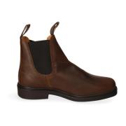 Blundstone Chelsea-stövlar i läder med elastisk insats Brown, Herr