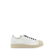 Y-3 Tvåton läder Superstar sneakers White, Herr