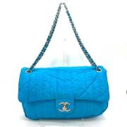 Chanel Vintage Pre-owned Canvas crossbodyvskor Blue, Dam