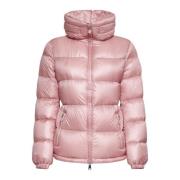 Moncler Douro Rosa Vadderad Nylon Dunjacka Pink, Dam