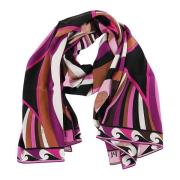 Emilio Pucci Silke Rosa & Lila Halsduk Multicolor, Dam