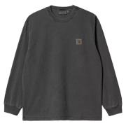 Carhartt Wip Lös Passform Långärmad T-shirt Grafit Black, Herr