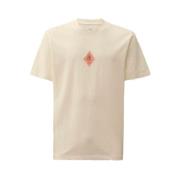 C.p. Company Sailor Logo T-shirt med Ribbad Crewneck White, Herr