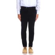 Briglia Blå Cordbyxor Slim Fit Blue, Herr