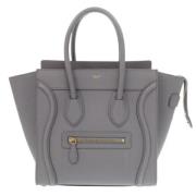 Celine Vintage Pre-owned Laeder handvskor Gray, Dam