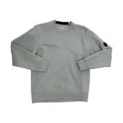 C.p. Company Diagonal Fleece Crew Neck Sweatshirt Gray, Herr