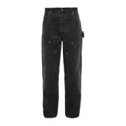 Golden Goose Jeans med Distressing Gray, Herr