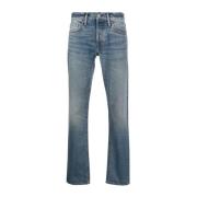 Tom Ford Blåa Straight Jeans för Män Blue, Herr