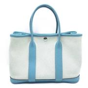 Hermès Vintage Pre-owned Canvas handvskor White, Dam