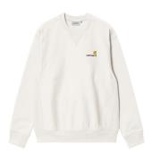 Carhartt Wip Vit Script Sweatshirt White, Herr