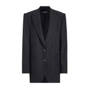 Dolce & Gabbana Monopetto Blazer Jackor Gray, Dam