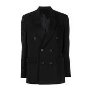 Wardrobe.nyc Klassisk Dubbelknäppt Blazer Black, Dam