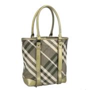 Burberry Vintage Pre-owned Canvas handvskor Green, Dam