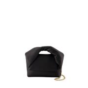 JW Anderson Quiltad Svart Crossbody-väska med Mässingsdetaljer Black, ...