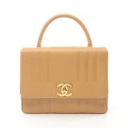 Chanel Vintage Pre-owned Laeder chanel-vskor Beige, Dam