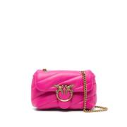 Pinko Rosa E Oro Axelväska Pink, Dam